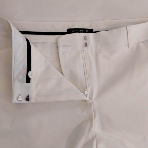 Lafayette 148 strip downtown stretch side stripe pants - Picture 9 of 15